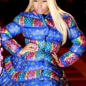 Jeremy Scott puffer as seen on Nicki Minaj
